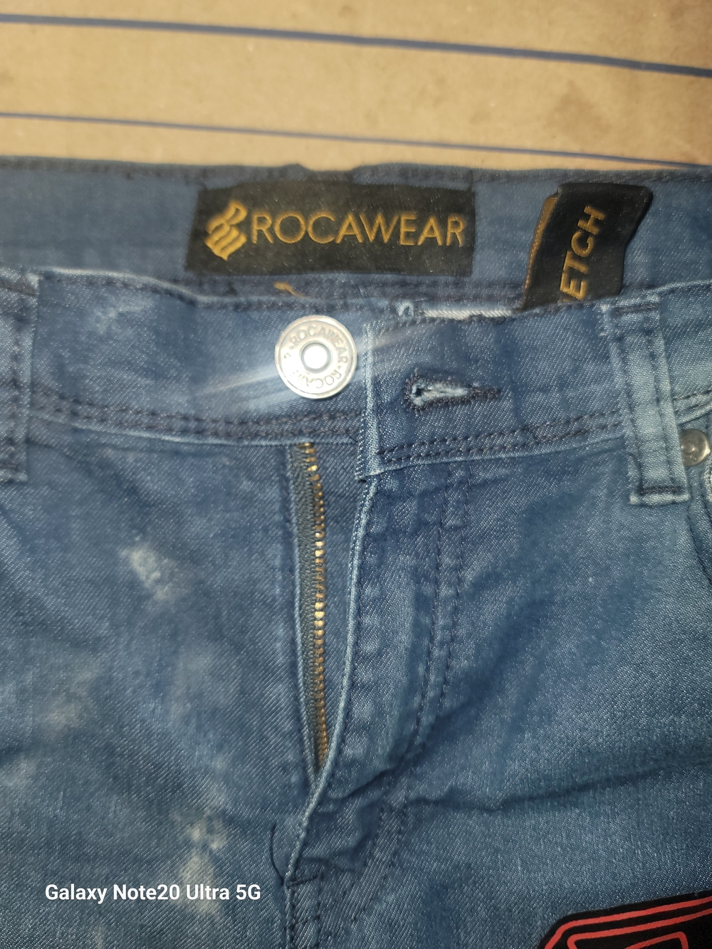 Rocawear Slim Stretch Jeans in Dark Blue